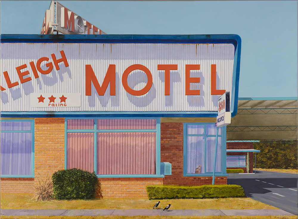 Tony Irving, oil on canvas Motel 2018